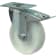 Product afbeelding voor Kelfort Zwenkwiel Met Rollager 200mm 250kg Met Bevestigingsplaat En Rem Verzinkt Wit