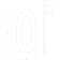 Product afbeelding voor Intersteel Huisnummer 0 150x3mm RVS Zwart