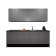 Product afbeelding voor Procasa Keuken 240cm Compleet Grey Spoelbak Rechts Uit Midden Met 2 Inbouwapparaten, Koelkast Rechts, Vaatwasser