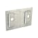 Product afbeelding voor GB Achterplaat Boerenklinkstel Zink Magnesium 70424