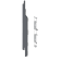 Product afbeelding voor Keralit Eindkap En Connector Links 2814 Dustgrey Pure Mat RAL 7016 5st