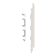 Product afbeelding voor Keralit Eindkap En Connector Rechts 2819 Snowwhite Pure Mat RAL 9016 5st