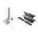 Product afbeelding voor Skantrae Hang&Sluitwerkpakket 618SSL Voor Taatsdeur Met Set Deurgrepen Vernal 30 RVS