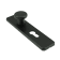 Product afbeelding voor AMI Kortschild 160/40 Recht Met Knop En Profielcilindergat 185x44mm PC55 Aluminium Zwart