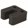 Product afbeelding voor GB Drukplaat Met Sleuf 30mm Kunststof Zwart 48st 34770