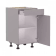 Product afbeelding voor Bruynzeel Atlas Onderkast WI12 Wit 50cm Linksdraaiend 1 Antaro-Lade Gedempt 1 Plank FSC Mix Credit