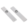 Product afbeelding voor AMI Langschild Recht Blind Met Krukgat 212x41mm Aluminium F1