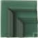 Product afbeelding voor Hoek Rivièra Angulo Marco Cornisa Rimini Green 5x5cm Glanzend