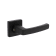 Product afbeelding voor Intersteel Deurkruk Moora Met Rozet 1 Paar 55x55x10mm 7mm Nokken Alu/Zwart