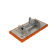 Product afbeelding voor Schuurbord Zonder Steel 140x280mm Draaibaar Rood/Grof
