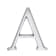 Product afbeelding voor Skantrae Huisletter Mat Chroom A Titanium