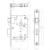 Product afbeelding voor Intersteel WC-Badkamerslot WC63/8mm Doornmaat 50mm Voorplaat Afgerond RVS Met Sluitplaat