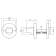 Product afbeelding voor Intersteel WC-Rozet Rond 49x7mm Zamak Zwart