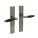 Product afbeelding voor Intersteel Deurkruk Ton Basic Met Schild Groef 1 Paar 235x43x5mm Blind Mat Nikkel/Ebbenhout