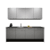 Product afbeelding voor Procasa Keuken 240cm Compleet Grey Spoelbak Links Uit Midden Met Geintegreerde Vaatwasser