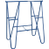 Product afbeelding voor Klapschraag 1140x1000mm Staal Gelakt
