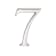 Product afbeelding voor Skantrae Huisnummer Chroom Nr 7 Titanium
