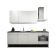 Product afbeelding voor Procasa Keuken 240cm Compleet Wit Spoelbak Links Uit Midden Met 5 Inbouw Apparaten, Koelkast Links, Vaatwasser, Combi Magnetron, Inductie Kookplaat En Afzuigkap