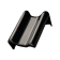 Product afbeelding voor Wienerberger Alegra 12 Gevelchaperonpan Links 70 Graden Zwart Edelengobe 745