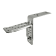 Product afbeelding voor GB Kozijnstelhoek XL 175x175/175mm Zink Magnesium 07248096