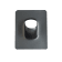 Product afbeelding voor Ubbink Dakpandoorvoer O/N Shingles Leien En Bitumen 131mm 25-45 Graden Zwart