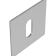 Product afbeelding voor Skantrae Sleutelrozet Squared Flat RVS