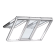 Product afbeelding voor VELUX Dakvenster 3 In 1 GPLS FFKF08 2070 2-Laags Glas Wit Gelakt 2 Handmatig Bedienbare Delen Onderzijde FSC Mix Credit