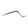 Product afbeelding voor GB Wandplaatanker 45x115x200mm Voor Plaatdikte 175mm Verzinkt 191175