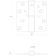 Product afbeelding voor Intersteel Kogelstiftpaumelle Ronde Hoeken 89x89mm Links RVS