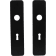 Product afbeelding voor Oxloc Kortschild Recht Met Kruk-/Sleutelgat 185x44mm SL56 Aluminium Zwart