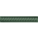 Product afbeelding voor Strip Modernista Trenza Verde Oscuro 2,5x15cm Glanzend