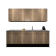 Product afbeelding voor Procasa Keuken 240cm Compleet Mountain Oak Spoelbak Rechts Uit Midden Met Inbouwkoelkast Rechts