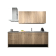 Product afbeelding voor Procasa Keuken 240cm Compleet Mountain Oak Spoelbak Rechts Uit Midden Met 3 Inbouwapparaten, Vaatwasser, Inductie Kookplaat En Afzuigkap