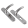 Product afbeelding voor AMI Veiligheidsdeurkrukgarnituur Kruk-Kruk Ovaal Veiligheidslangschild PC92 SKG3 Aluminium F1 Met Kerntrekbeveiliging