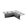 Product afbeelding voor Schlüter BARA-RAK Binnenhoek 90 Graden 50mm Alu Met Kleurcoating Grijs Metallic I90/RAK50GM