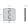 Product afbeelding voor Intersteel Kogellagerscharnier Ronde Hoeken 89x89mm RVS 1st