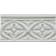 Product afbeelding voor Strip Neri Relieve Bizantino Silver Mist 7,5x15cm Glanzend