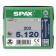 Product afbeelding voor Spax Spaanplaatschroef 5x120/69mm Platkop TX-20 Verzinkt 200st