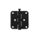 Product afbeelding voor Intersteel Kogellagerscharnier Ronde Hoeken 76x76mm Mat Zwart