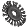 Product afbeelding voor Flexovit Staaldraadborstel Rond 23-tands 115x11x22.2mm Getordeerd