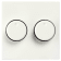 Product afbeelding voor ION Industries V1/J1 Centraalplaat Met Draaiknop Inbouw Duo Alpinewit