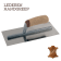 Product afbeelding voor Super Prof Pure Pleisterspaan 480x120x0,65mm RVS Met Lederen Handgreep