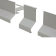 Product afbeelding voor Schlüter BARA-RK Verbindingsstuk Randprofiel 65mm Alu Met Kleurcoating Pastelgrijs V/RK65PG
