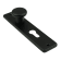 Product afbeelding voor AMI Kortschild 160/40 Recht Met Knop En Profielcilindergat 180x41mm PC55 Aluminium Zwart