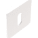 Product afbeelding voor Skantrae Sleutelrozet Squared Regular Wit