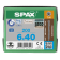 Product afbeelding voor Spax Vlonderschroef 6x40/23mm Cilinderkop TX-25 RVS A4 200st