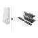 Product afbeelding voor Skantrae Hang&Sluitwerkpakket 623SSL Voor Taatsdeur Met Set Deurgrepen Vernal 30 Wit