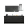 Product afbeelding voor Procasa Keuken 240cm Compleet Dark Grey Spoelbak Links Uit Midden Met 3 Inbouwapparaten Vaatwasser Inductie Kookplaat En Afzuigkap