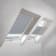 Product afbeelding voor Fakro Honeycomb Plissegordijn APF/W II 78x50cm Handmatig Kleur Grijs (603) Aluminium Witte Zijgeleiding