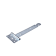Product afbeelding voor Kruisheng 250mm Licht Blauw Verzinkt
